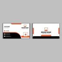 Clean style modern business card template print ready vector