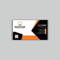 One side clean style modern business card template vector