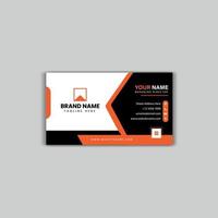 One side clean style modern business card template vector