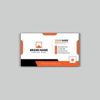 One side clean style modern business card template vector