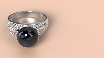 boda, anillo, oro, plata, diamante, compromiso, perla, moda, matrimonio, piedra, render 3d foto