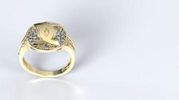 boda, anillo, oro, plata, diamante, compromiso, moda, matrimonio, piedra, render 3d foto