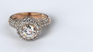 wedding, ring, gold, silver, diamond, engagement, fashion, marriage, stone, 3d render photo