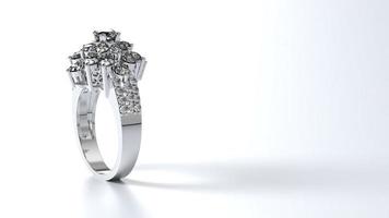 wedding, ring, gold, silver, diamond, engagement, fashion, marriage, stone, 3d render photo