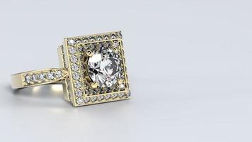 wedding, ring, gold, silver, diamond, engagement, fashion, marriage, stone, 3d render photo