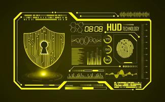 Modern HUD Technology Screen Background vector