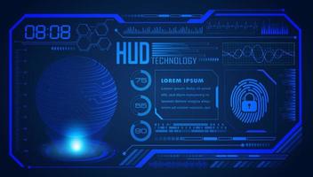 Modern HUD Technology Screen Background vector