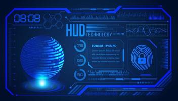 Modern HUD Technology Screen Background vector