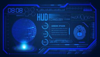 Modern HUD Technology Screen Background vector