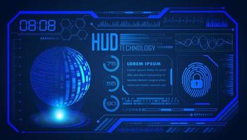 Modern HUD Technology Screen Background vector