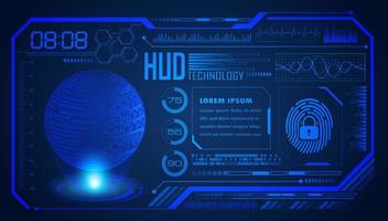 Modern HUD Technology Screen Background vector