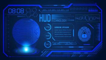 Modern HUD Technology Screen Background vector