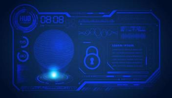 Modern HUD Technology Screen Background vector