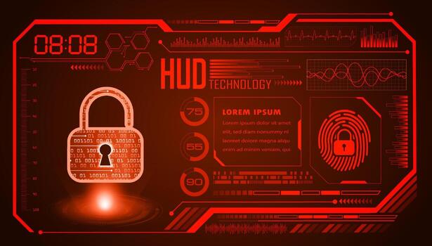 fondo de pantalla de tecnología hud moderna vector