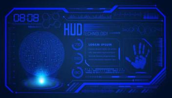 Modern HUD Technology Screen Background vector