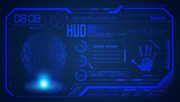 Modern HUD Technology Screen Background vector