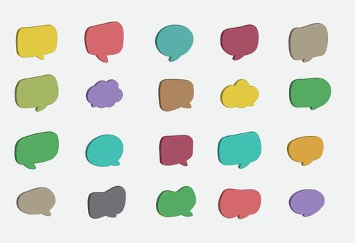 Speech Bubble Pack vector