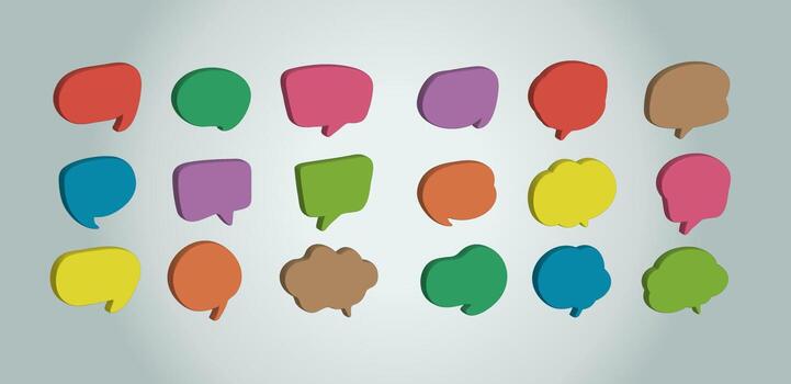 Speech Bubble Pack vector