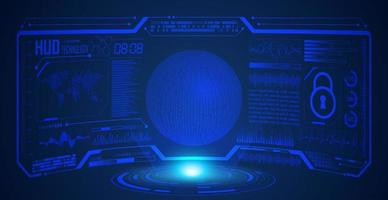 Modern HUD Technology Screen Background vector