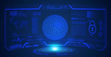 Modern HUD Technology Screen Background vector