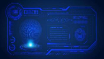 Modern HUD Technology Screen Background vector