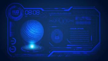 Modern HUD Technology Screen Background vector