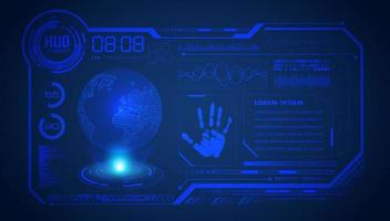 Modern HUD Technology Screen Background vector