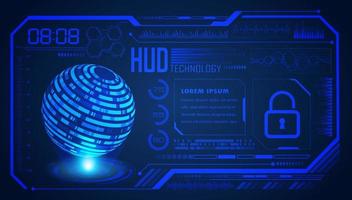 Modern HUD Technology Screen Background vector