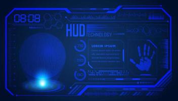 Modern HUD Technology Screen Background vector