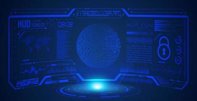 Modern HUD Technology Screen Background vector