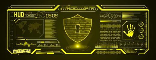 Modern HUD Technology Screen Background vector