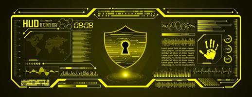Modern HUD Technology Screen Background vector