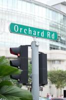 orchard road sing and buildings photo