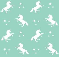 Vector seamless pattern of unicorn silhouette