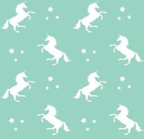 Vector seamless pattern of unicorn silhouette