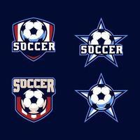 plantillas de equipo de logotipo deportivo de fútbol vector