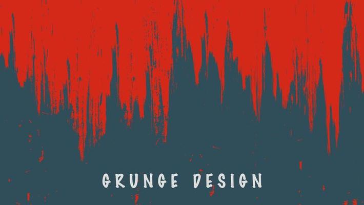Abstract Red Grunge Paint Texture In Dark Background