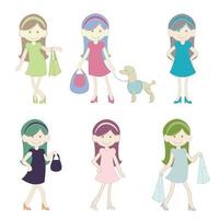 Girl Collection illustration vector