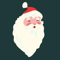 ilustración vectorial de lindo santa claus. vector