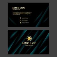 Dark background luxury business card design template vector