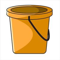yellow bucket illustration