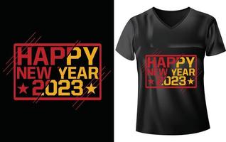 Happy new year t-shirt design vector
