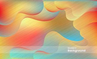 Wavy Color Gradient Hologram Liquid Background Vector