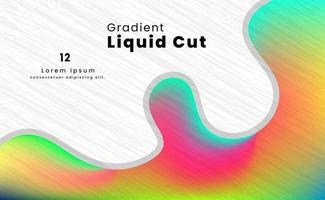 Colorful Gradient Liquid Background Vector. vector