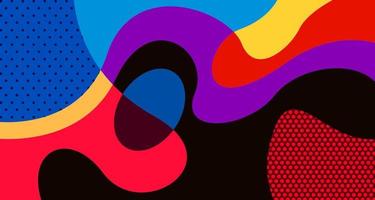 vector de fondo líquido y fluido abstracto colorido para banner de redes sociales