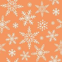 Seamless vector pattern with snowflakes. For fabrics, wrapping paper, wallpapers.