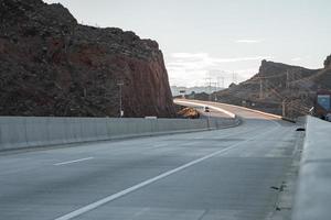 Diminishing Perspective Of Arch Bridge road At Hoover Dam photo