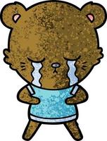 Vector bear character in cartoon style