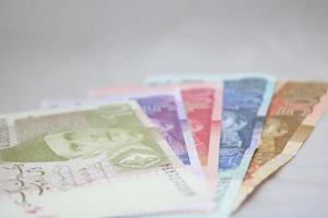 Pakistani currency mix note bundle photo