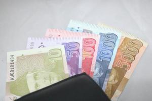 Pakistani currency mix note bundle photo